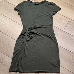 Abercrombie & Fitch Knot Tie Short Sleeve T-Shirt Mini Dress Size S Comfy